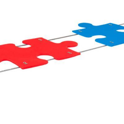 冒险公园 行走障碍 拼图桥