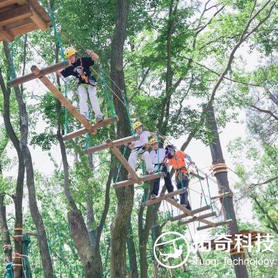 Hanging I's Forest Adventure Flying through the Jungle Adventure Park Rope Net Array Hanging Barbell Hanging I elements